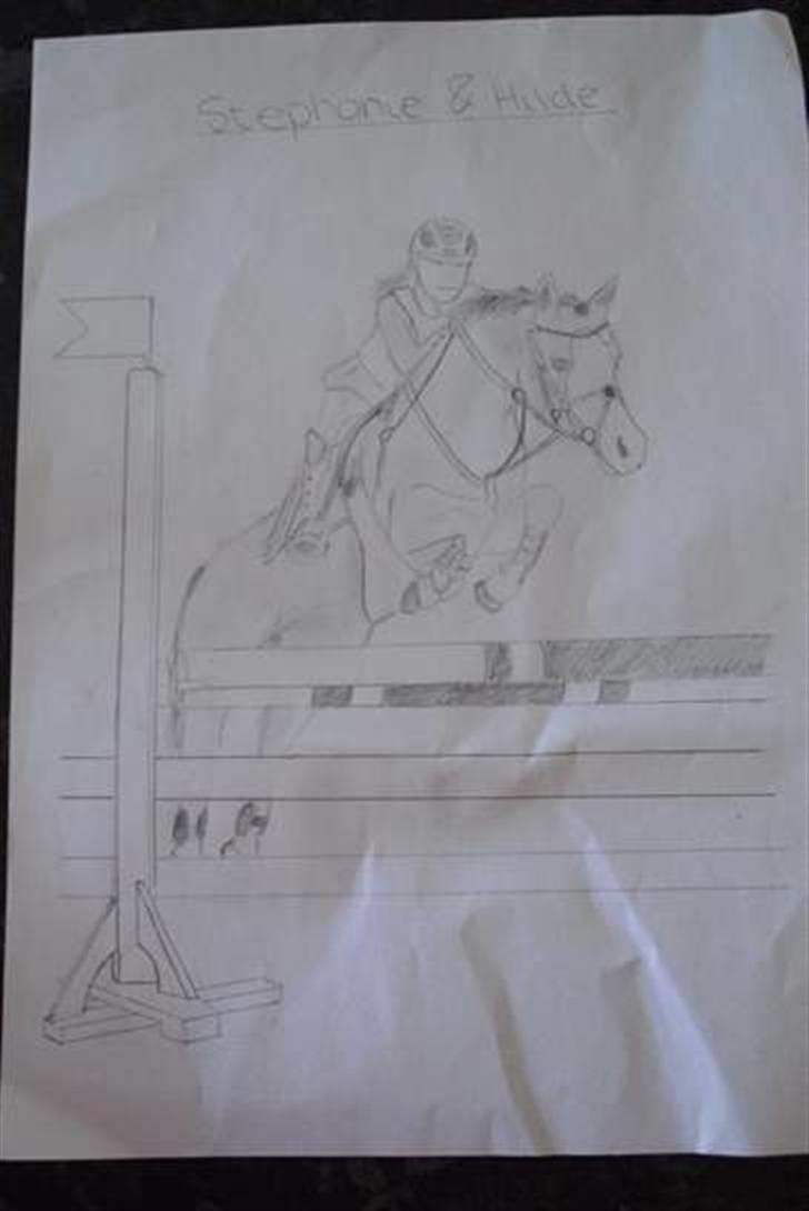 Welsh Pony af Cob-type (sec C) Bloklands  Hilde (solgt)  - rigtig flot tegning af hilde og jeg. :D tegnet af Isabella:D billede 17