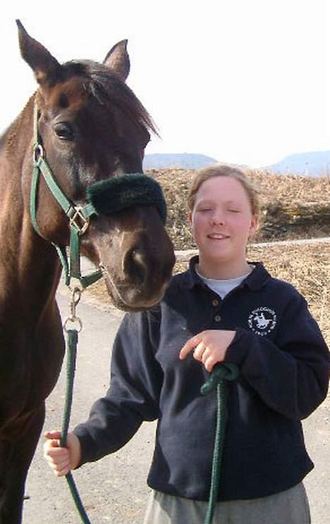 Dansk Varmblod Noble One "Bambi" - Bambi og gamle eieren. Våren 2003 billede 8