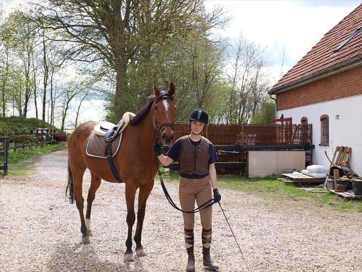 Fuldblod (XX) Little Wing - 2# Lille og jeg foran stalden (Foto; Far) billede 2