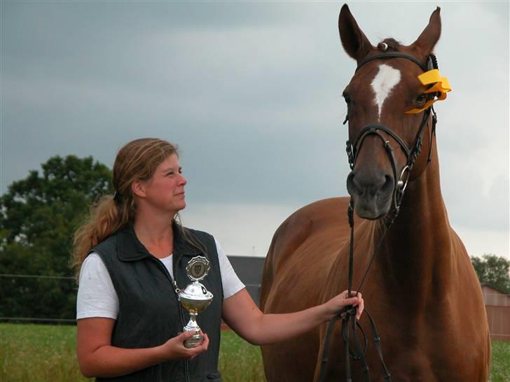 Dansk Varmblod Tjørnelunds Briggi-light - Den stolte ejer og en fantastisk hoppe billede 7
