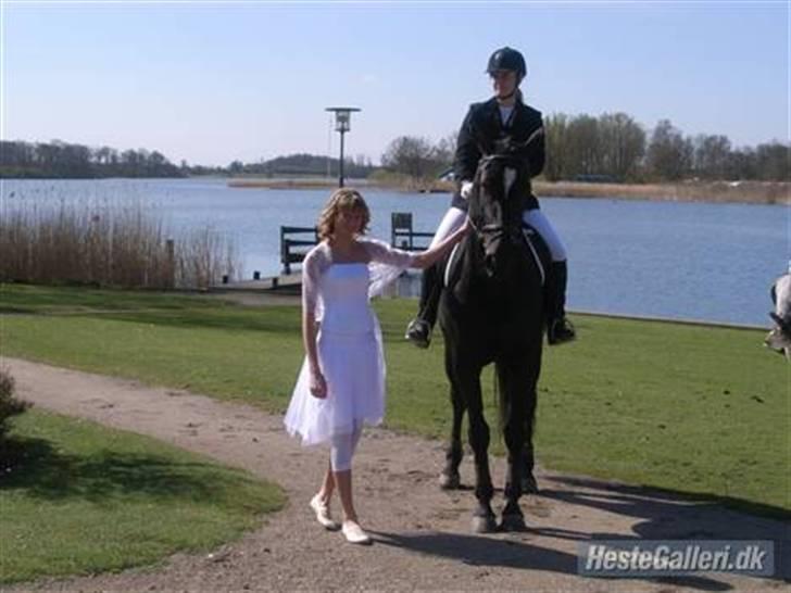 Oldenborg Lady Galina af Bækkeskov - Til min konfirmation , pigerne kom og hentede mig til hest :) billede 9