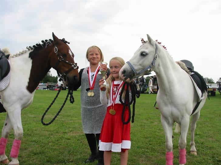 Pinto Hopla - Hopla og mig til dyrskue med vores Førstepræmie. Emilie og Figo er med. billede 5