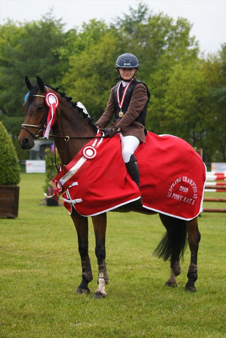 Tysk Sportspony Conchitta<3 - Mig og Conse til præmieoverrækkelse:) DRF L/M Championat, som vi vandt:) Foto: Tia Lundemose Andersen billede 8