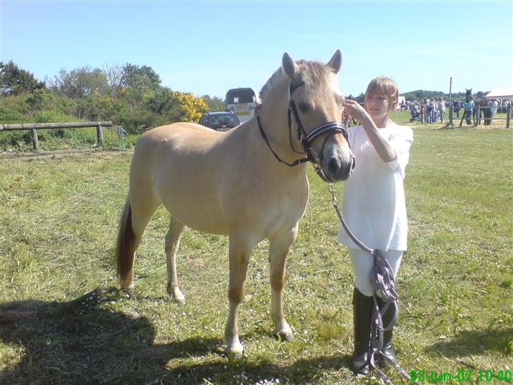 Fjordhest Freja - Freja og Cecilia... Dyrskue billede 2