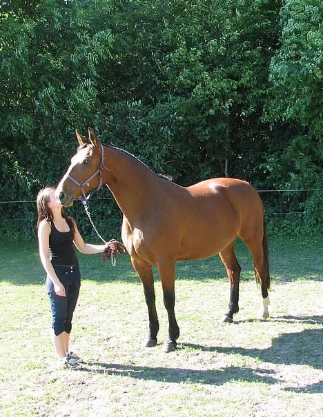 Oldenborg Fie <33 † - hun ser lidt stor ud her (: Men sys nu ikke det er så slemt selvom jeg selv er mega lille hehe  .  2006 billede 6