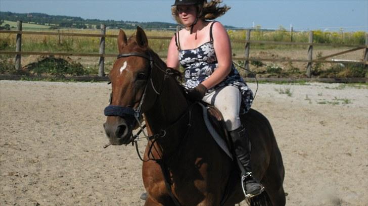 Frederiksborg  apollo (rideskole) - min lærer mester og jeg<3 (galop i hackamore) billede 4