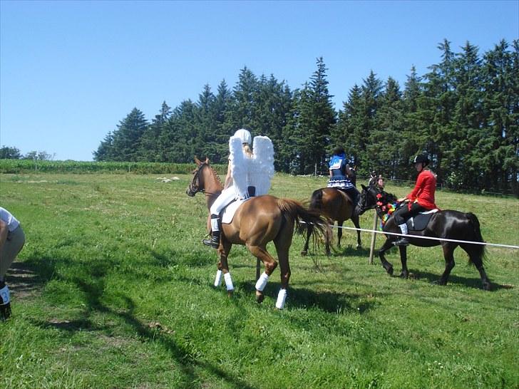 Fuldblod (XX) Rose Muwasim - Patricia og Rose til ringridning på VERS, juli 2010 billede 9