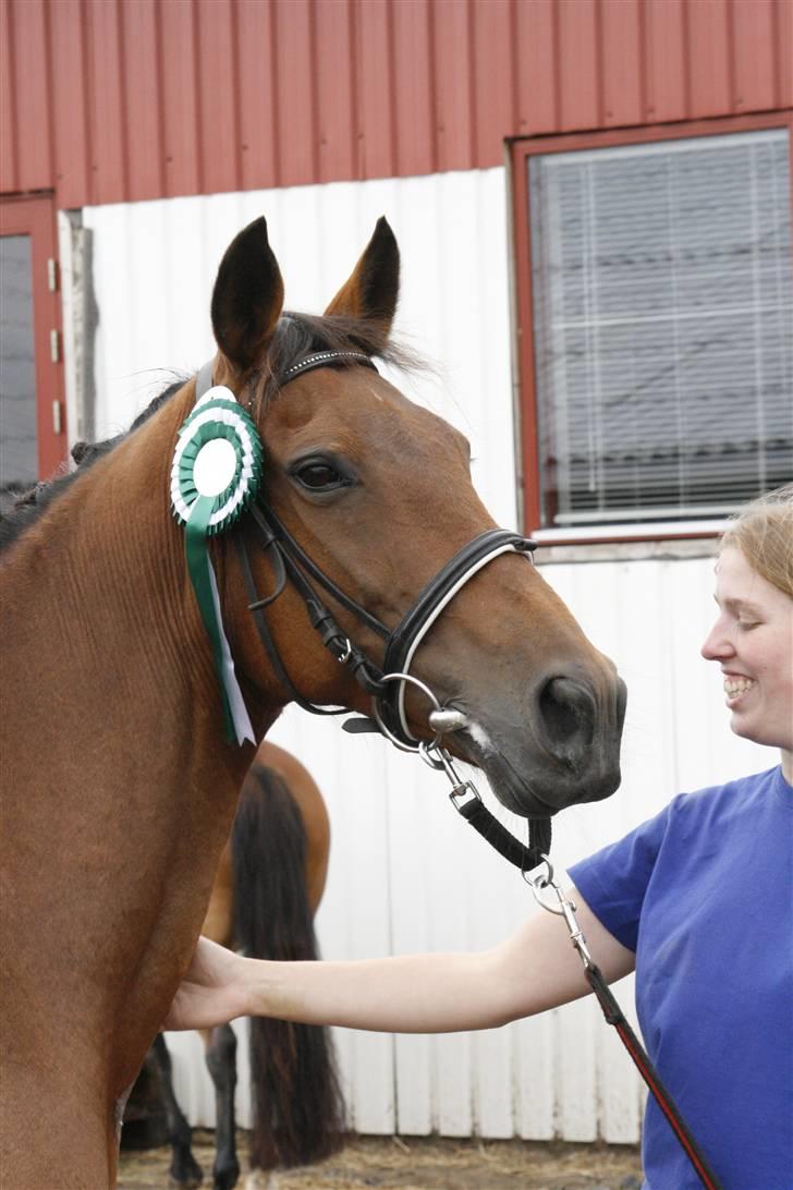 DSP <3 Freja. *I HIMLEN* - # 8. En stolt ejer.. Da vi næsten lige havde fået resultaterne.. Fatte bare inte, var fuldstædig lalleglad, hehe.. Taget d. 22 juni- 2008 billede 8