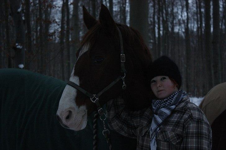 Dansk Varmblod Aluette †R.I.P?† - Rigtig fint billede af Aluen og jeg i sneen :-) - Taget af Pernillen billede 10