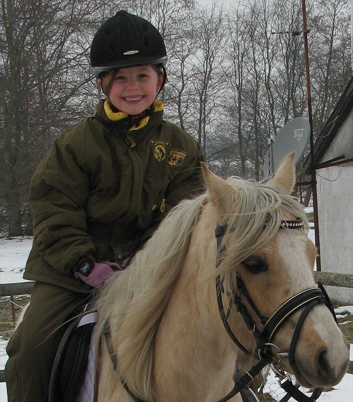 Welsh Pony (sec B) Fantasie  - Dejlig ridetur Fantasie og Anne Sofie på 6år. Feb. 2011 billede 10