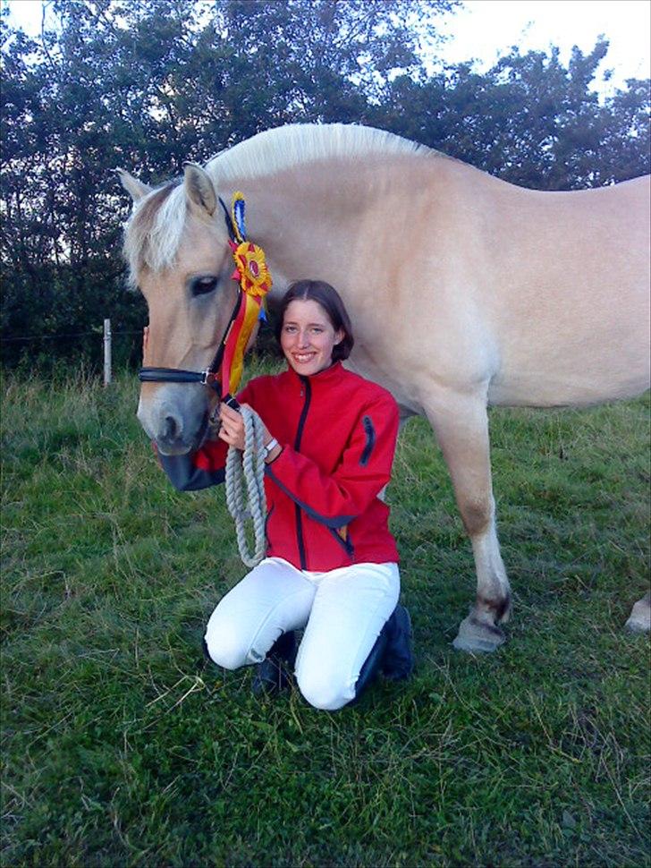 Fjordhest Janus Greis - Fjordhestestævne i Revsø 2010 - "Jysk mester 2010" i LB dressur - såå stolt :-) billede 12