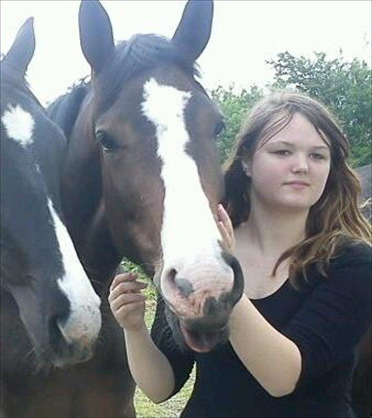 Dansk Varmblod Isabella - ved godt at jeg ser mega mærkelig ud men synes at det var et godt billede af isabella:D<3 billede 16