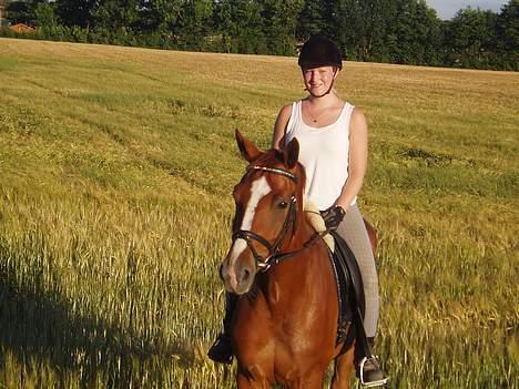 Hannoveraner White Star's Safir*R.I.P* - Safir og jeg. Hygge ridning d. 25 . juli 2006. billede 15