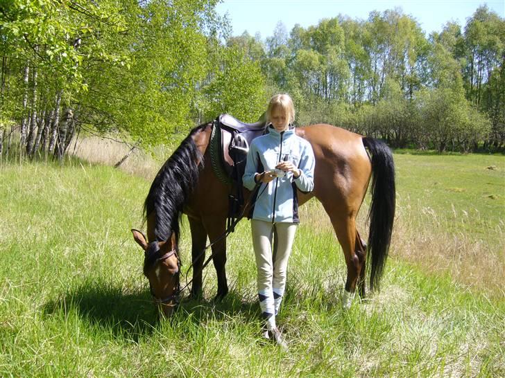 Arabisk fuldblod (OX) SR Iksina OX(foræret væk) - Mig og pixi på skovtur :) billede 4