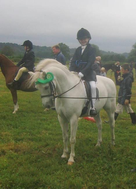Welsh Pony (sec B) Lyngvejens Agent - Agent og Lucy efter deres f¢rste show sammen hvor de startede Best Rider og blev nummer fire. billede 19