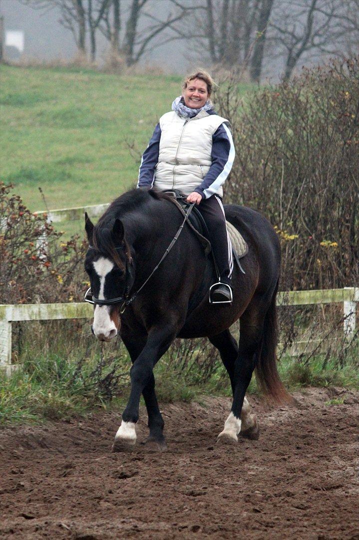 Oldenborg LARSEN - 19/11 - 2011: Første gang min mor rider en hest, siden hendes rideulykke for 30 år siden! billede 16