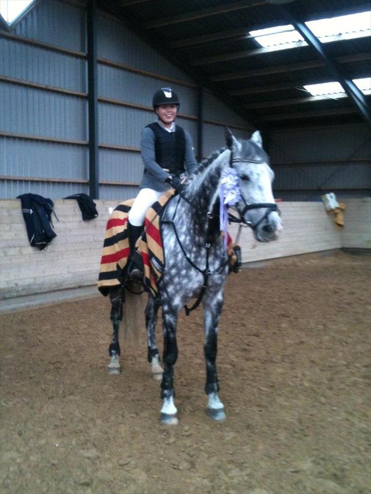 Dansk Varmblod Nicolina Lille Lunden - Til vores første stævne sammen på ØSR <3 2x fejlfrie runder  billede 10