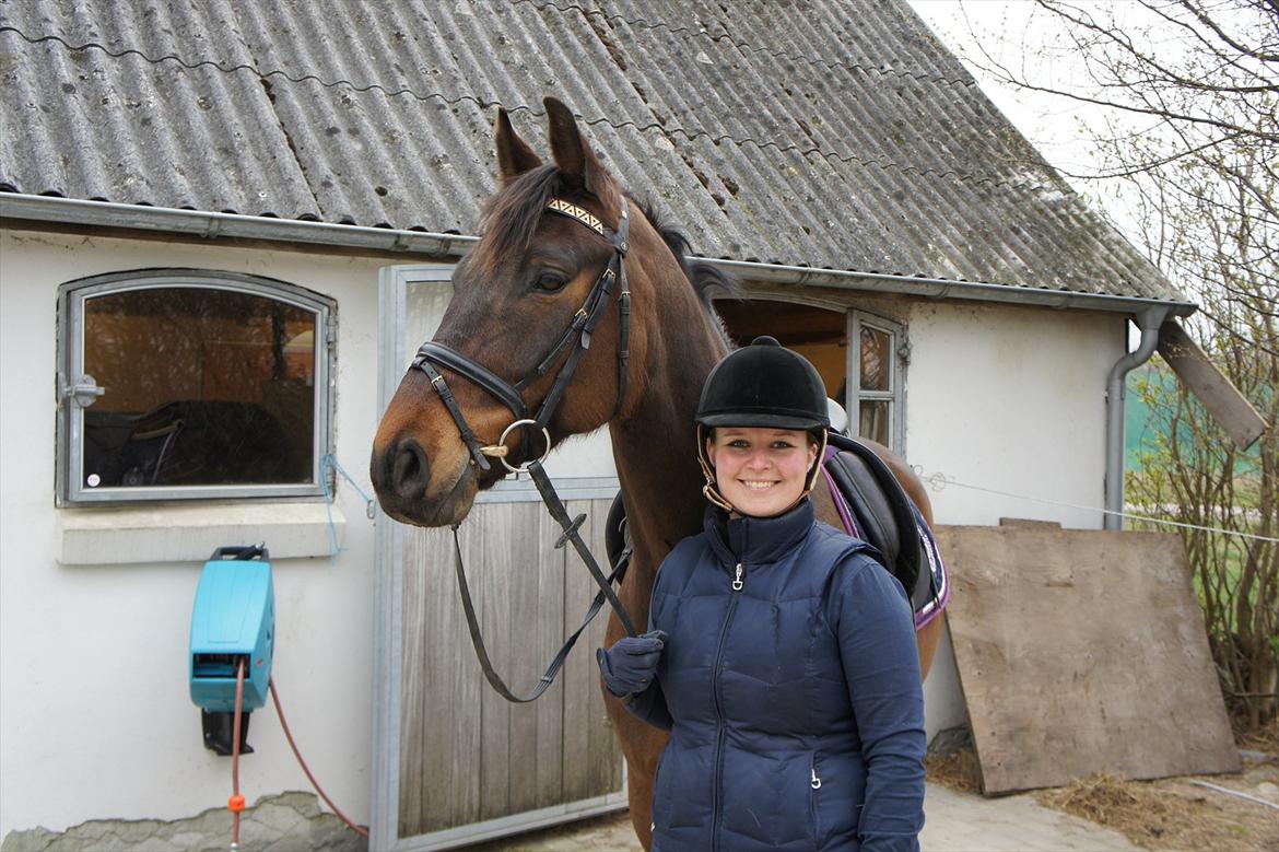 Dansk Varmblod Stald Mejses Cordell - Basse og jeg d. 18.04.2012.
Fotograf: Bianca Pedersen billede 7