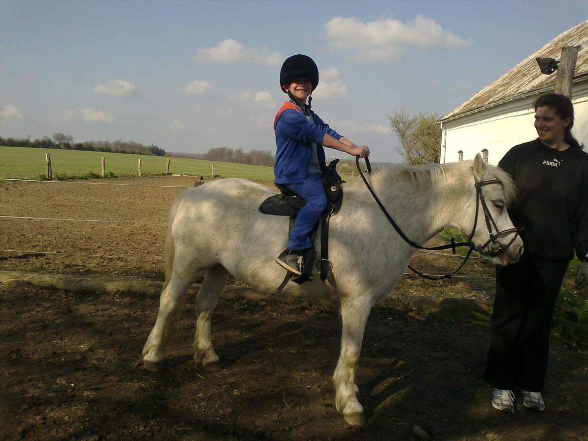 Anden særlig race Bella <3 Hvil i fred  <3 - Så lille René (René er min lillebror) rider man så lidt western på bella billede 13