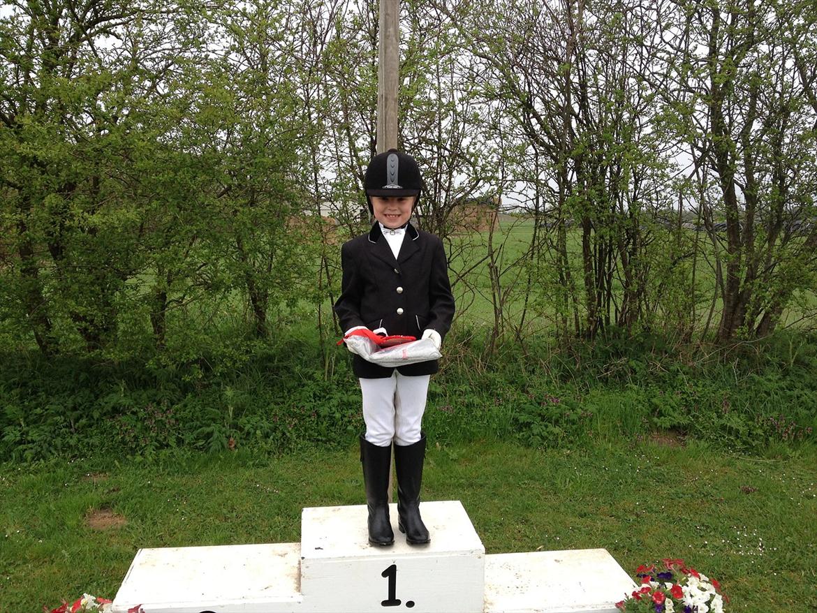 Shetlænder Felix (solgt) - Padborg Rideklub 2012. Blev nr 1 i ld1. En super stolt pige da det er først gang de vinder. billede 3
