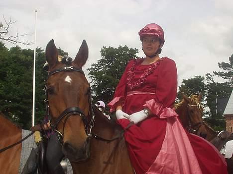 Hannoveraner kilof - inden vi rider ind til vores kür program. holdet var klædt som de forskellige eventyr fra h.c andersen billede 4