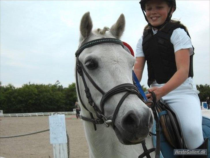 Welsh Pony (sec B) Hvide Charlie <3 - Vi red fejlfrit i 40 cm.<'3 Så en helt klar roset til os pony:*<3<3 Foto: Sara, tak søde:* billede 15