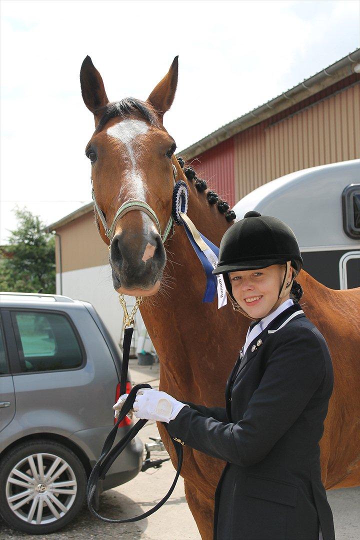 Dansk Varmblod Bastianborgs Zantos - Første stævne, første start, første roset:-D billede 14