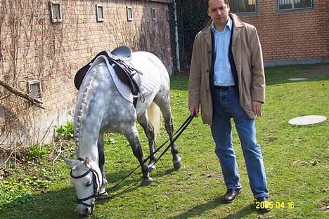 Anden særlig race Romeo (solgt) - min far og Romeo, dressur staevne paa GEK 2005 billede 20