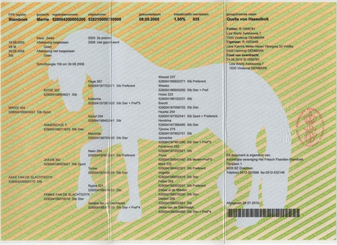 Frieser EFTERLYSES - Quella Von Hasselholt - ...taler for sig selv! billede 3