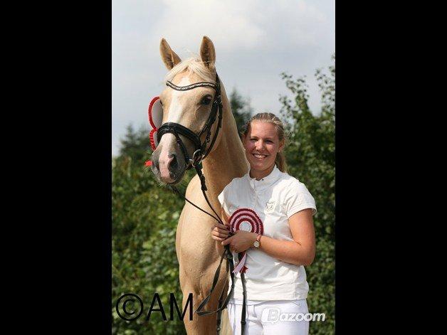 Palomino Solheim's Ramina - RDH Hoppe - Hoppekåring og sadelkåring i PSA d. 2 September hvor vi vandt bedste palomino hoppe, bedste farve og sadelkåringen. billede 13