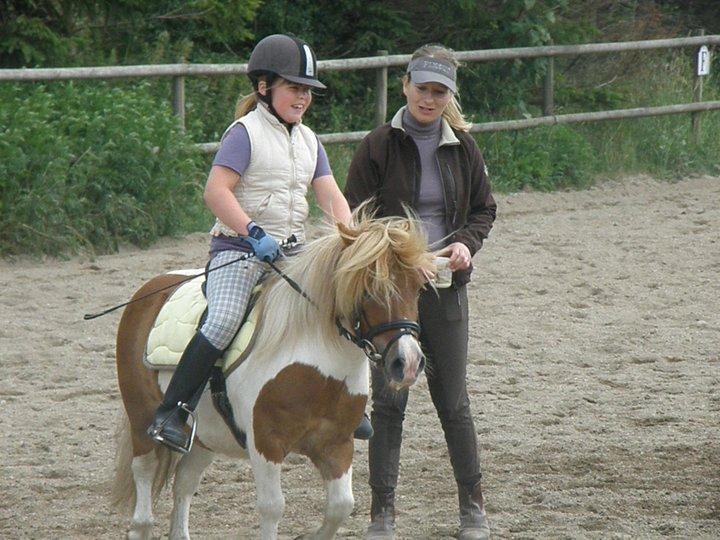 Shetlænder Stjernens Tarok - låne pony - Stjernens Tarok og mig til undervisning hos Annemette Holm billede 2