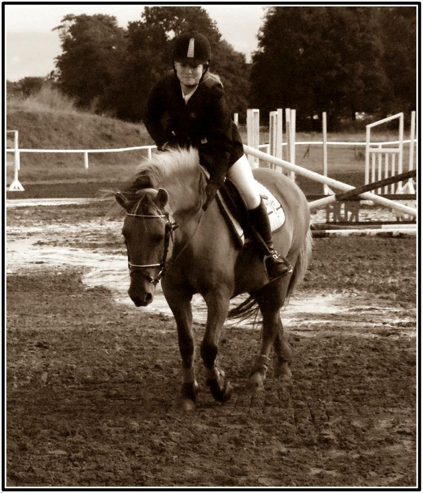 Anden særlig race Flicka RDH - Dygtige pony, som sprang fejlfrit til sit første stævne! Wuhu! Vi ramte bommen på sidste spring, og den hoppede da også lige, men blev heldigvis liggende! Foto: Anna Kronborg billede 7
