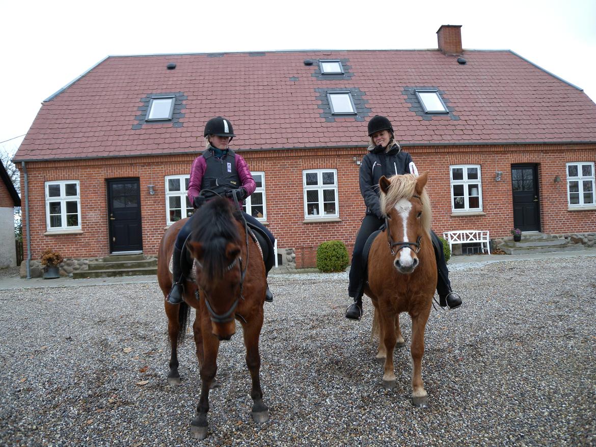 Islænder Dufa fra Caspers Gård - MIn datter på Thomas og mig på Dufa billede 2