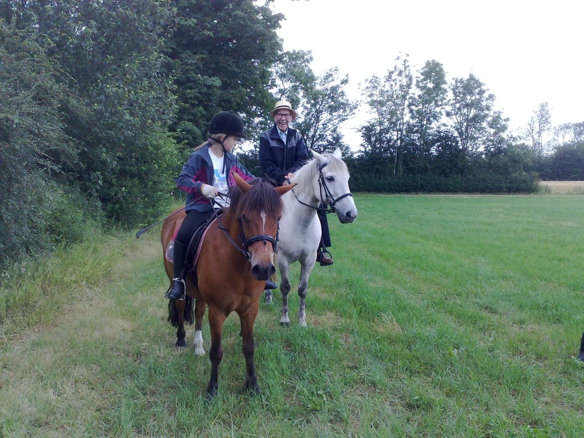 Anden særlig race Felix - Mig og Felix rider med min oldefar (han var omkring 90år) billede 9