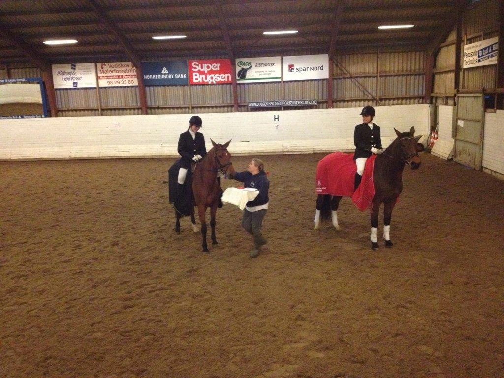Dansk Varmblod Lucky Capana - Lucky og jeg til præmie overrækkelse i LC2 d. 1/12 - 2012. anden plads billede 5