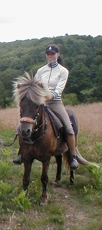 Islænder Kjalar fra Mertehøjen - Kjalar og jeg på familietur i 2006 billede 8