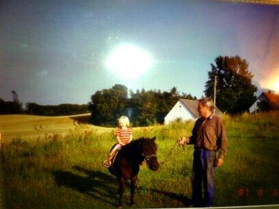 Shetlænder Bamse *R.I.P* 26/1 2012 :/ - Bamse i sine yngre dage, med mig på ryggen :)  billede 19