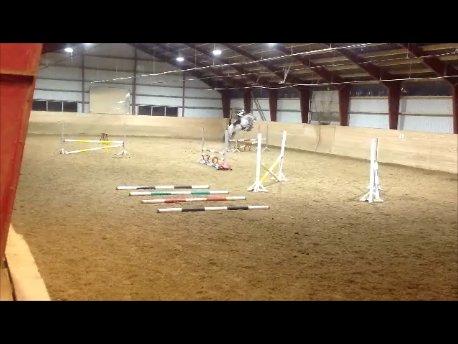 Holstener Cassie - Cassie og jeg, første gang jeg sprang hende:-) November 2012.  billede 3