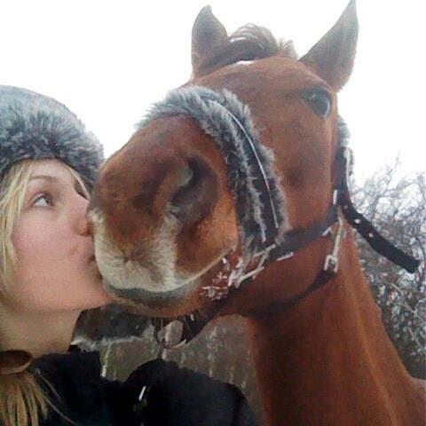 Tysk Sportspony Patricia - Mig og Patricia i sneen <3 billede 1