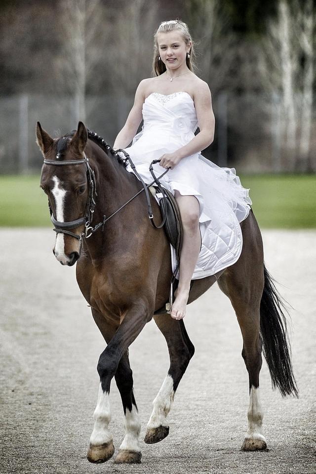 Hollandsk Sportspony Philippa - Sydjysk mester military 2014 - Smukke Philippa kom på besøg til min konfirmation :D billede 4