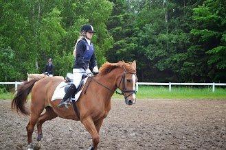 Hannoveraner Kirkeledgaard Luna - opvarmning til stævne på Nør<3 2/6 -2013<3 billede 16