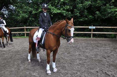 DSP Brandzöed Zoya Bredager - Zoya og jeg til vores andet dressur stævne hvor vi vandt billede 11