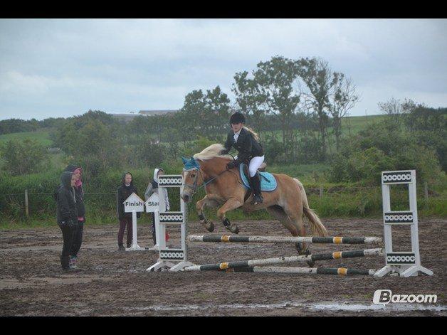 Haflinger Katinka - I en lille LE (-: Vi red en nulrunde og fik en 2. plads med 0.3 sek. til førstepladsen (-: Min haffelaf kan godt!! billede 15