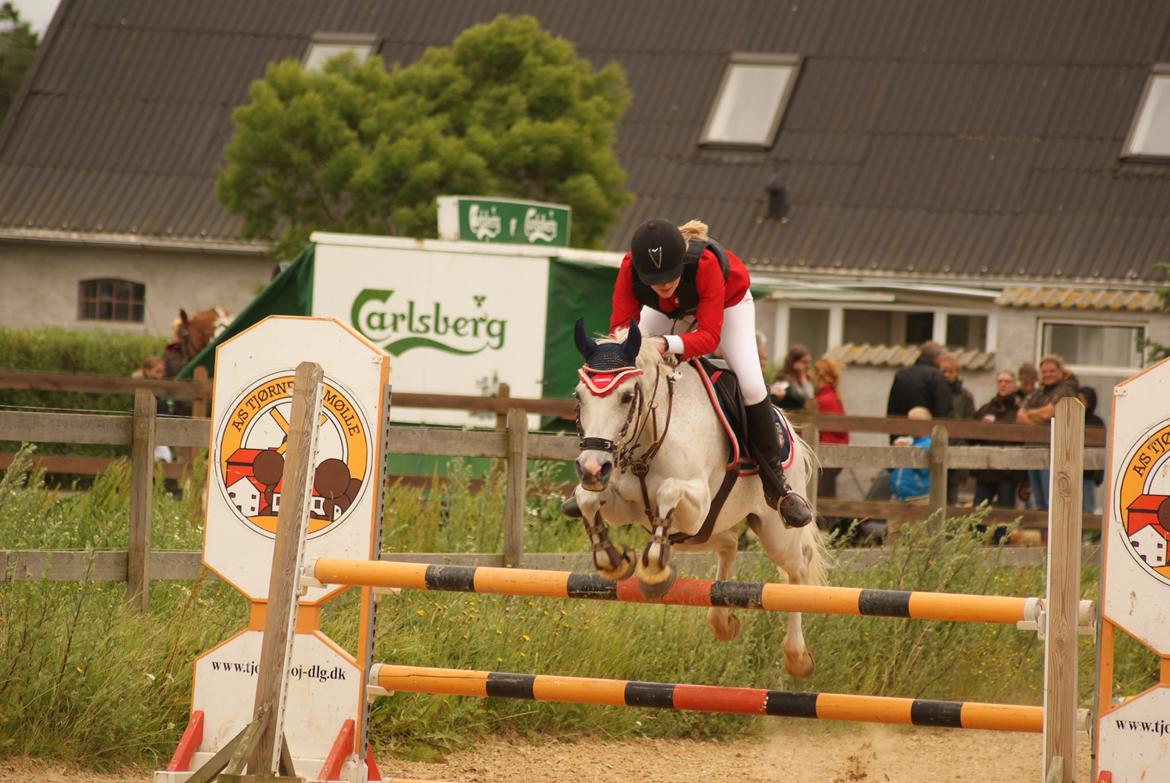 DSP Præstemarkens Mahogni |Honey| - Mig og min djlige pony tøs! sidste spring i omspringning. LA (100) dejlig fejlfri rundte! :D billede 9