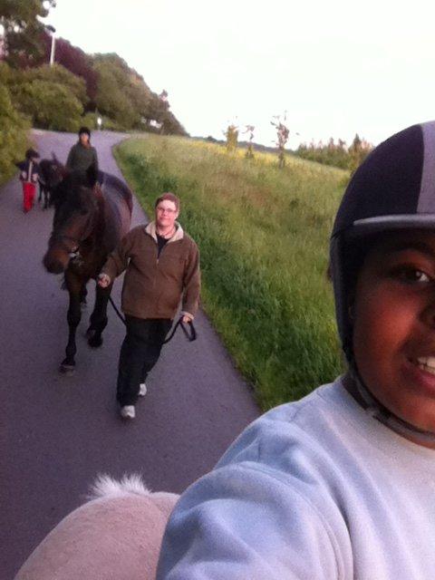 Fjordhest Dito Tidselbjerg [Rider] - Ude på tur sammen med familie og venner :-) billede 8