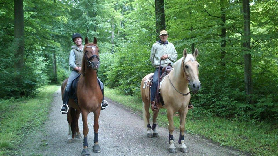 Frederiksborg Smakkerup's Tayson - Tayson og jeg i skoven med Peter & Firefox! billede 4