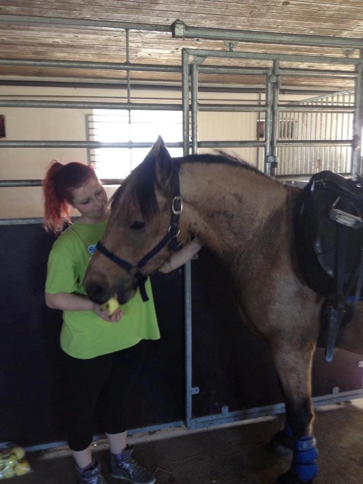 Anden særlig race Harbygaards Eddie Murphy - Nyder lige et æble efter longering <3 billede 14