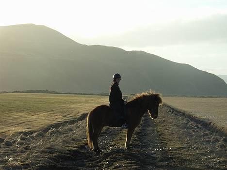 Islænder Stjarni fra Ólafssvöllum - Her er saa Bjerget i solnedgang ved elven... fotograf Nanna herindefra hehe taget den 4/4 2007 billede 3