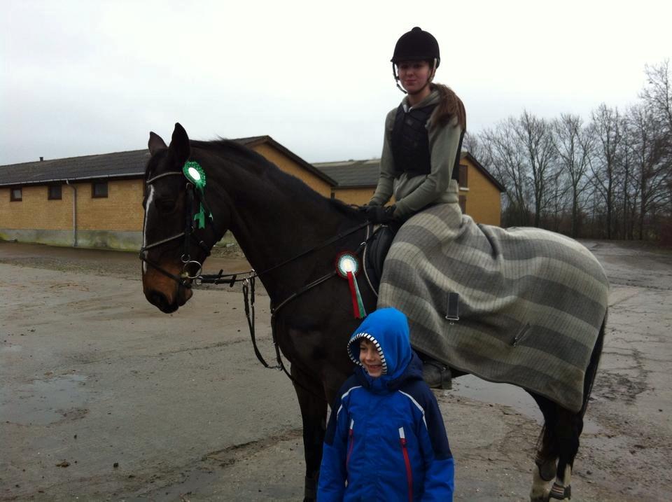 Hannoveraner Ramina - Julestævne på efterskolen, 1. plads i 100cm med 0 fejl, og 3. plads i 90cm <3  billede 20