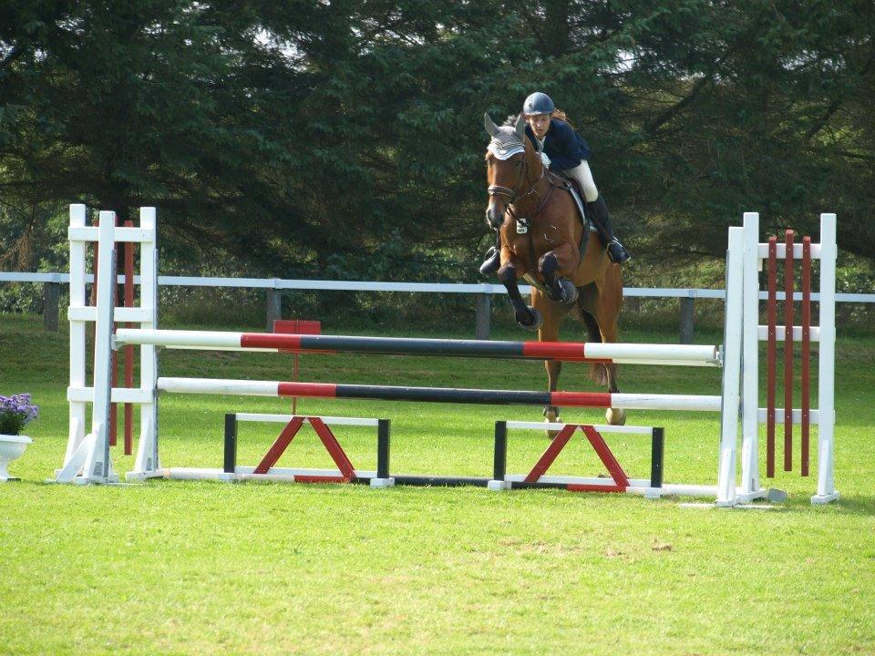 Dansk Varmblod Cappuchino - Heh! Vandt Hjørring Cuppen, selvom jeg glemte banen i omspringning i finalen... Det må man kalde en overbevisende sejr :) Skønne Hest - August 2012 billede 22